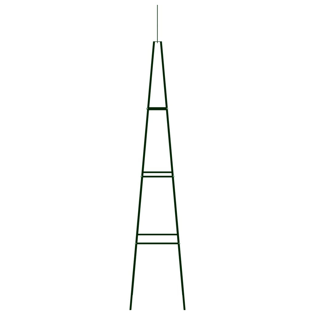 8719883757384_g_en_hd_2 vidaXL Garden Climbing Plant Racks 2 pcs Dark Green 35x35x195 cm Iron - Image 3