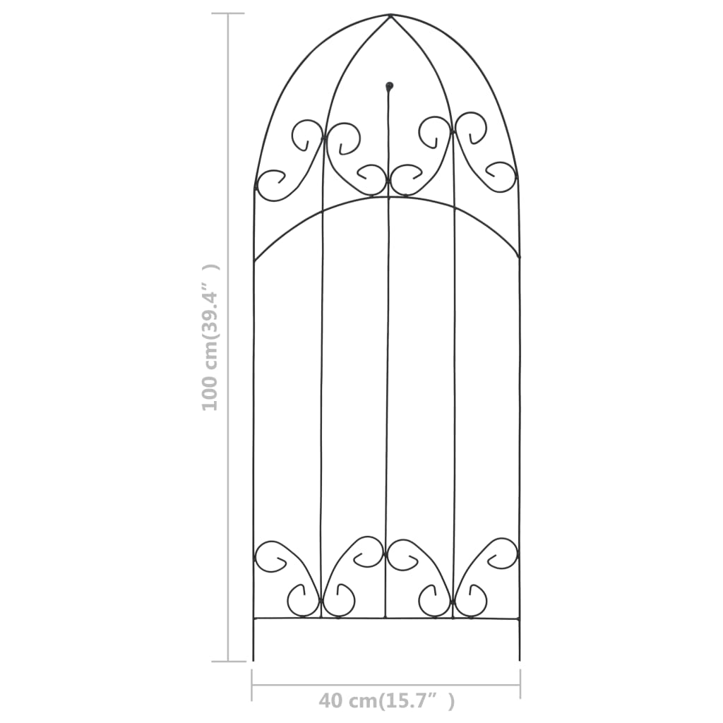 8719883757407_g_en_hd_4 vidaXL Plant Climbing Racks 3 pcs Black 40x100 cm Iron - Image 5