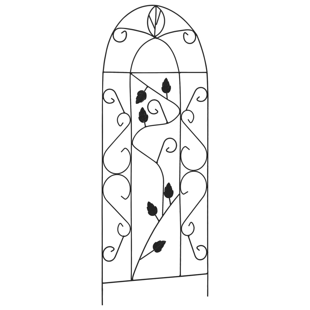8719883757414_g_en_hd_1 vidaXL Plant Climbing Racks 3 pcs Black 40x100 cm Iron - Image 2