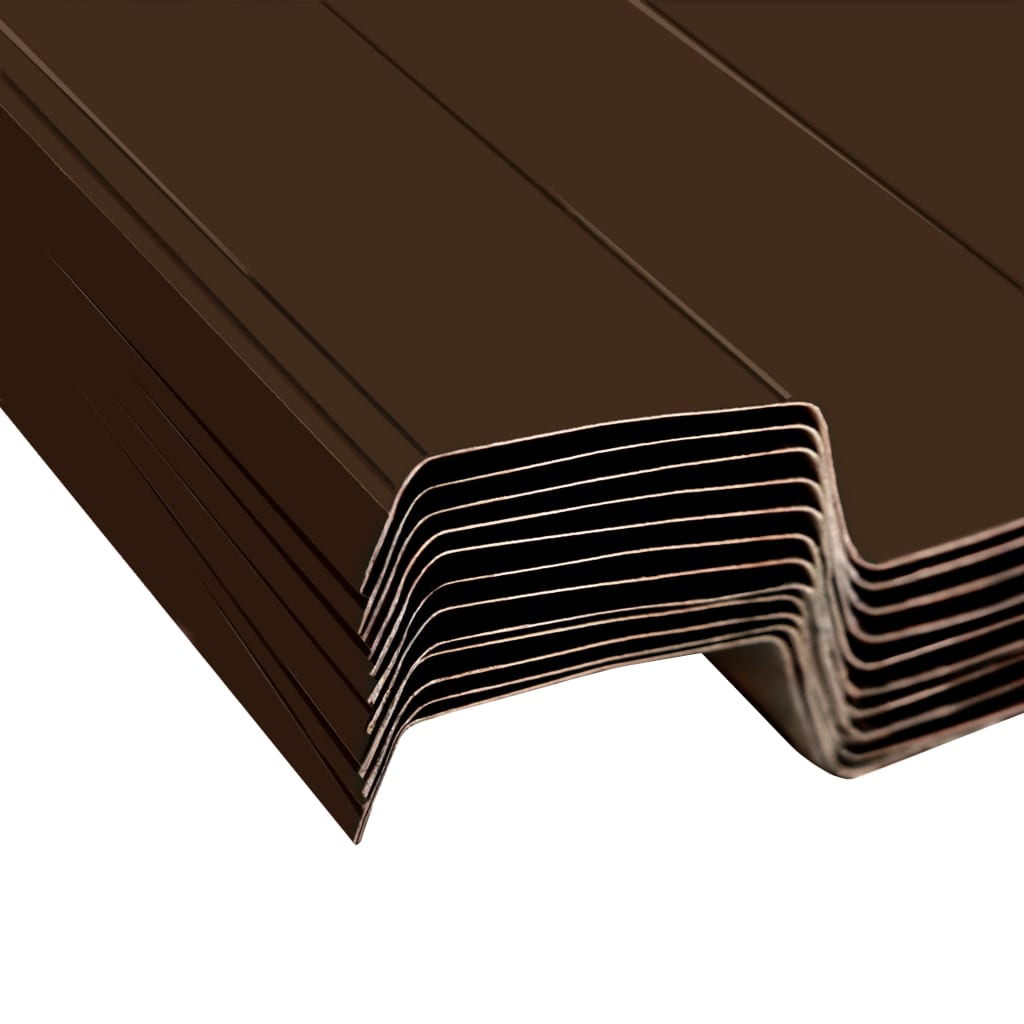 8719883757575_g_en_hd_3 vidaXL Roof Panels 12 pcs Galvanised Steel Brown - Image 4