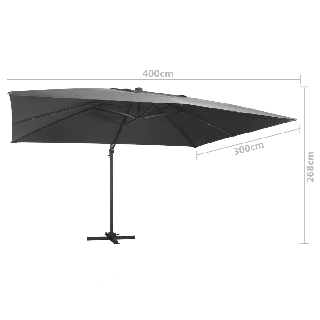 8719883759074_g_en_hd_8 vidaXL Cantilever Garden Parasol with LED Lights and Aluminium Pole 400x300 cm Anthracite - Image 9