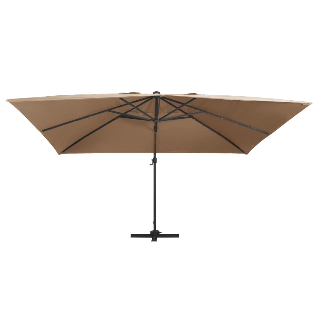 8719883759081_g_en_hd_1 vidaXL Cantilever Garden Parasol with LED Lights and Aluminium Pole 400x300 cm Taupe - Image 2