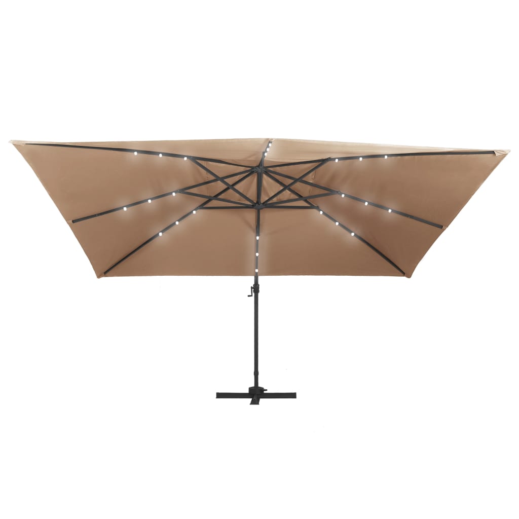 8719883759081_g_en_hd_3 vidaXL Cantilever Garden Parasol with LED Lights and Aluminium Pole 400x300 cm Taupe - Image 4