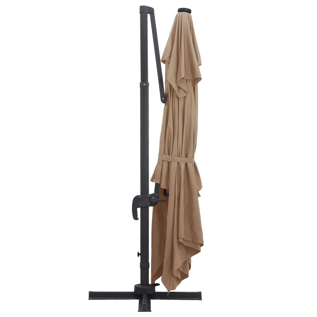 8719883759081_g_en_hd_4 vidaXL Cantilever Garden Parasol with LED Lights and Aluminium Pole 400x300 cm Taupe - Image 5