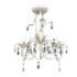 vidaXL Crystal Pendant Ceiling Lamp Chandeliers 2 pcs Elegant White - Image 2