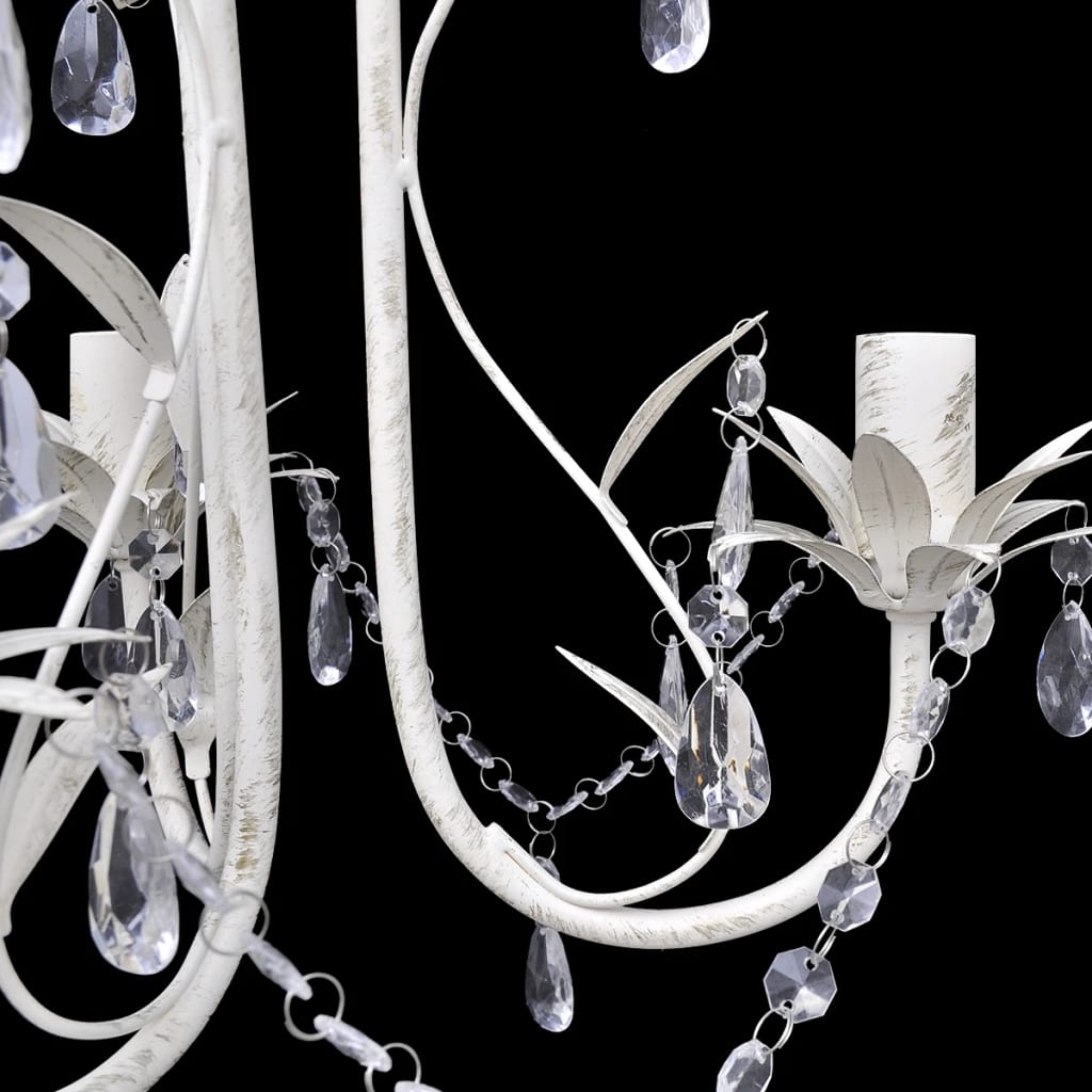 8719883759630_g_en_hd_3 vidaXL Crystal Pendant Ceiling Lamp Chandeliers 2 pcs Elegant White - Image 4