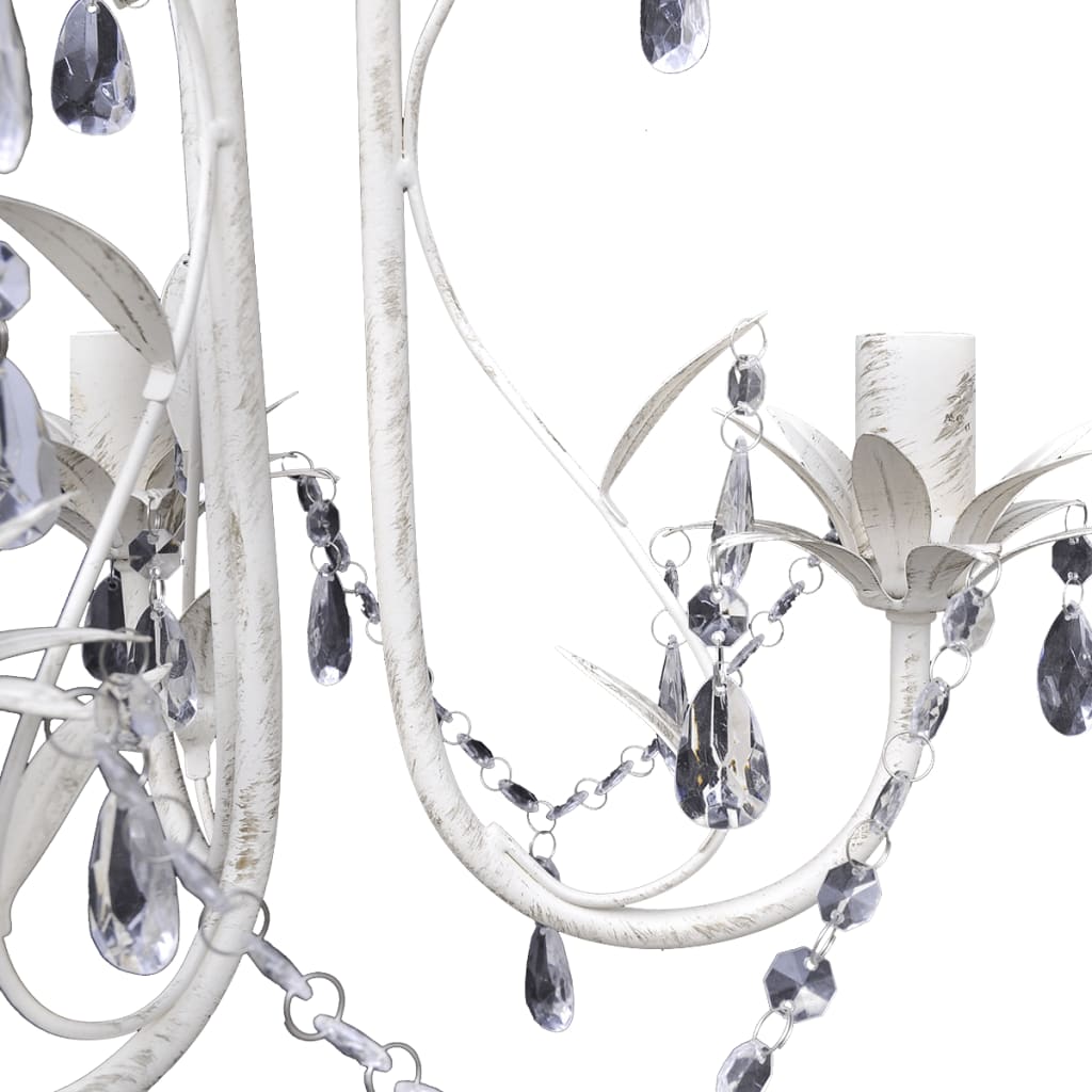 8719883759630_g_en_hd_4 vidaXL Crystal Pendant Ceiling Lamp Chandeliers 2 pcs Elegant White - Image 5