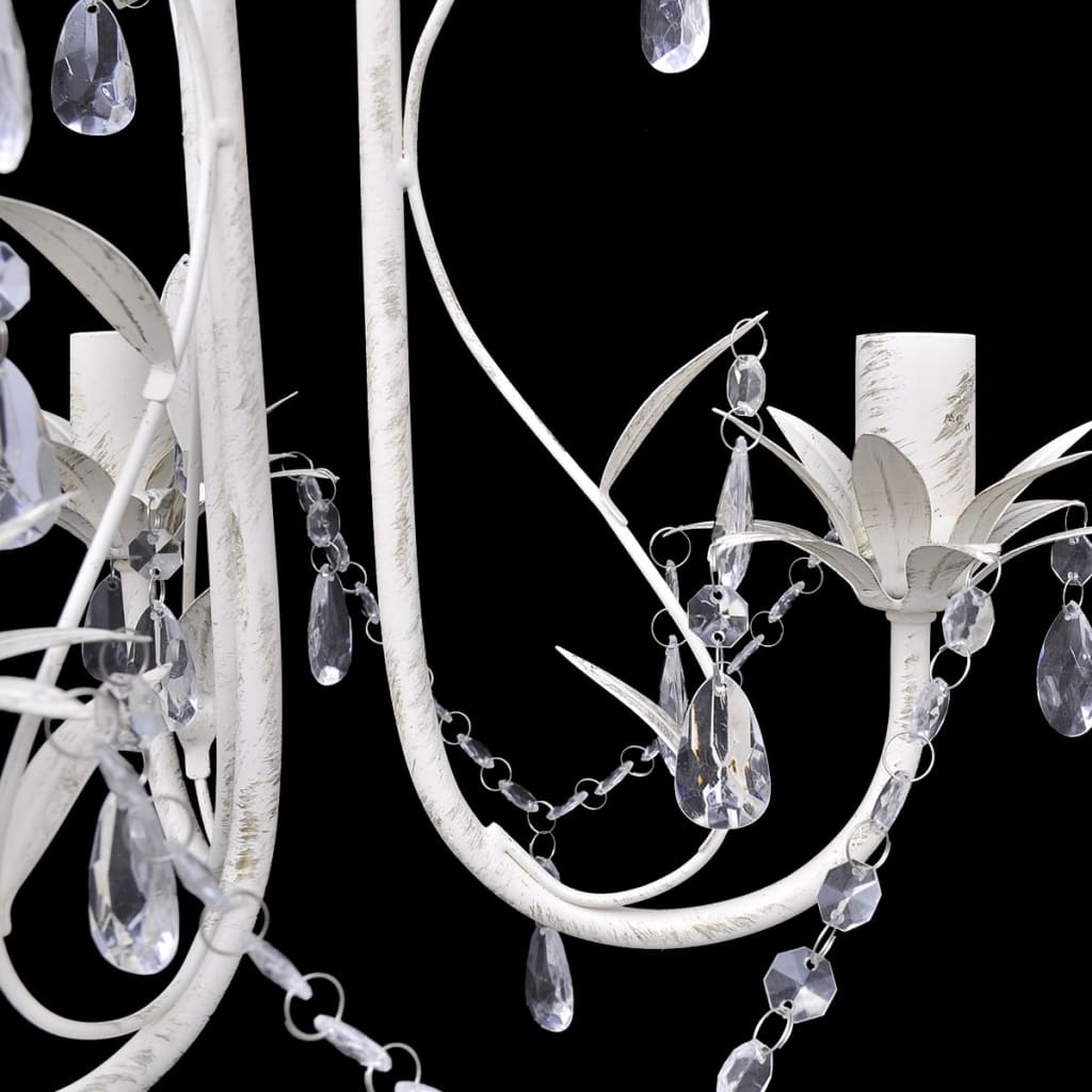 8719883759647_g_en_hd_3 vidaXL Crystal Pendant Ceiling Lamp Chandeliers 4 pcs Elegant White - Image 4