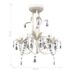 vidaXL Crystal Pendant Ceiling Lamp Chandeliers 4 pcs Elegant White - Image 6