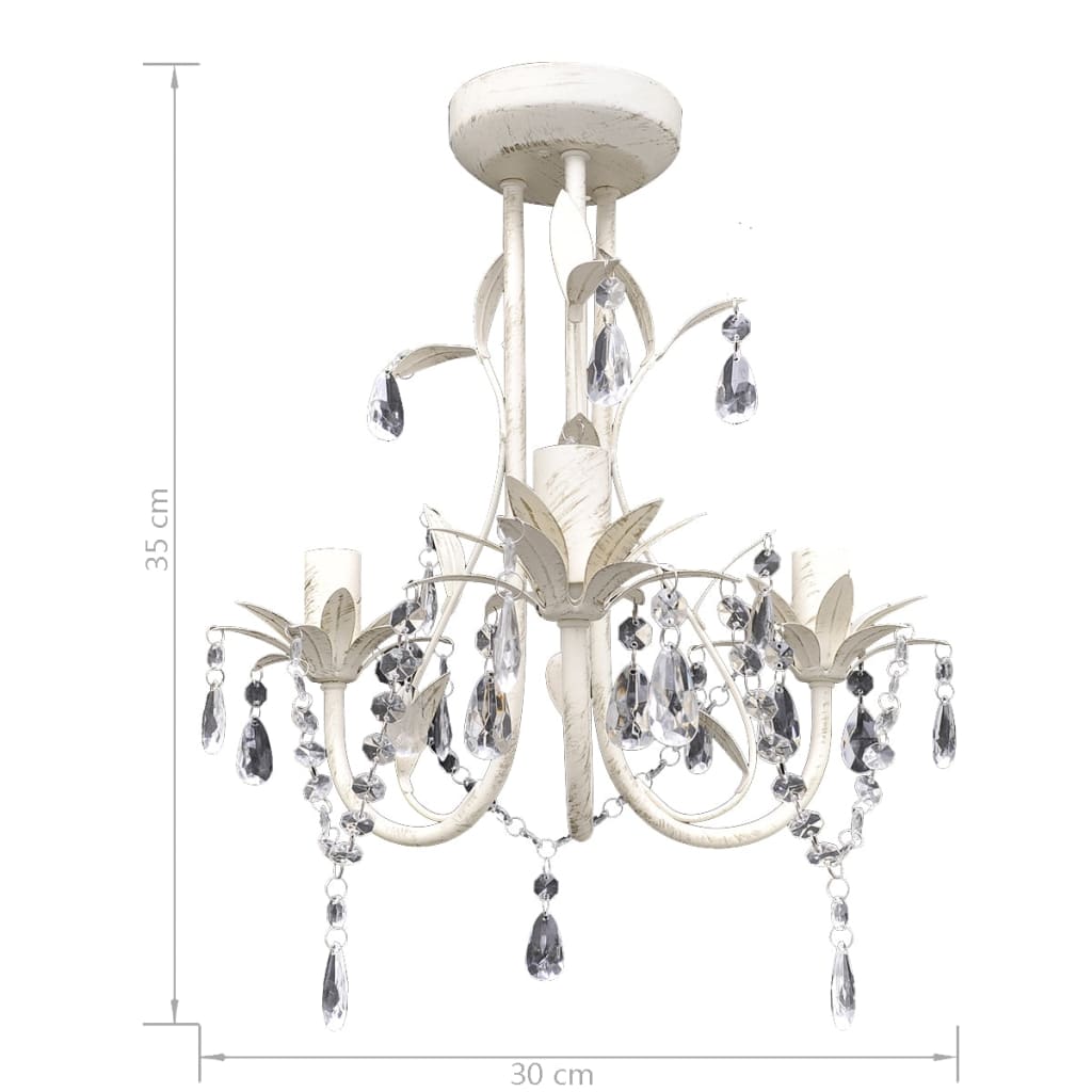 8719883759647_g_en_hd_5 vidaXL Crystal Pendant Ceiling Lamp Chandeliers 4 pcs Elegant White - Image 6