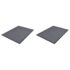 vidaXL PVC Door Mats 2 pcs Grey 90x60 cm