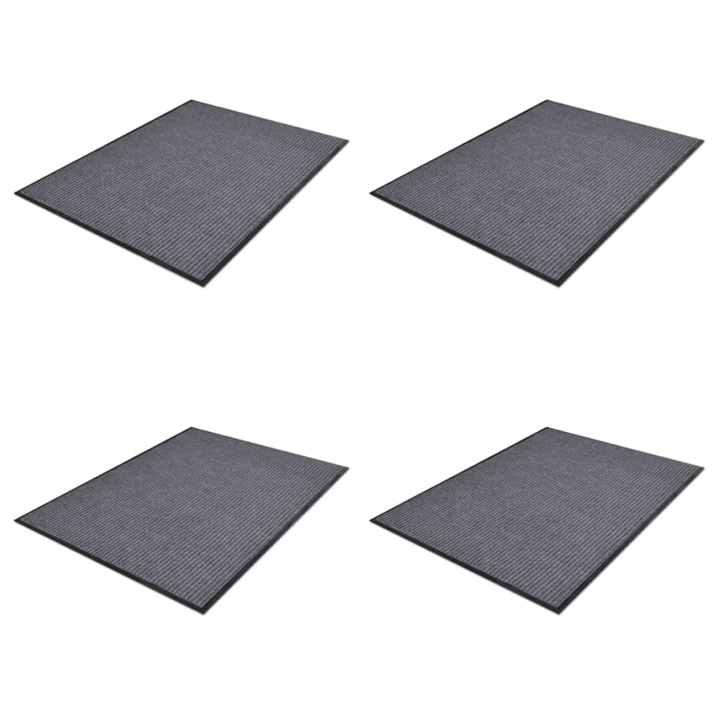 8719883759746_a_en_hd_1 vidaXL PVC Door Mats 4 pcs Grey 90x60 cm - Image 1
