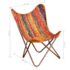 vidaXL Butterfly Chairs 2 pcs Multicolour Chindi Fabric - Image 7