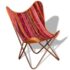vidaXL Butterfly Chairs 2 pcs Multicolour Chindi Fabric - Image 10