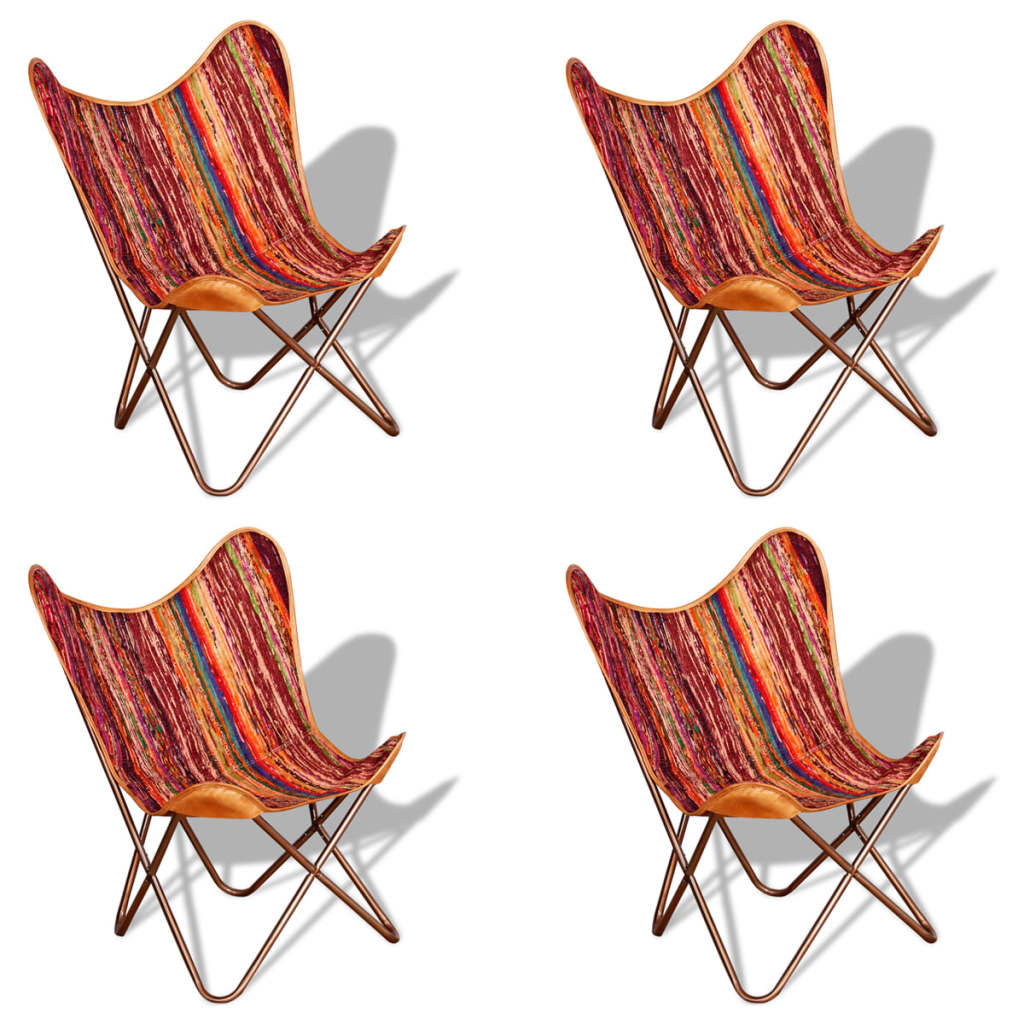 8719883759760_a_en_hd_1 vidaXL Butterfly Chairs 4 pcs Multicolour Chindi Fabric - Image 1