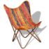 vidaXL Butterfly Chairs 4 pcs Multicolour Chindi Fabric - Image 11
