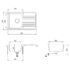 vidaXL Granite Kitchen Sink Single Basin with Drainer Reversible Black - Image 8