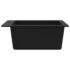 vidaXL Overmount Kitchen Sink Single Basin Granite Black - Image 5