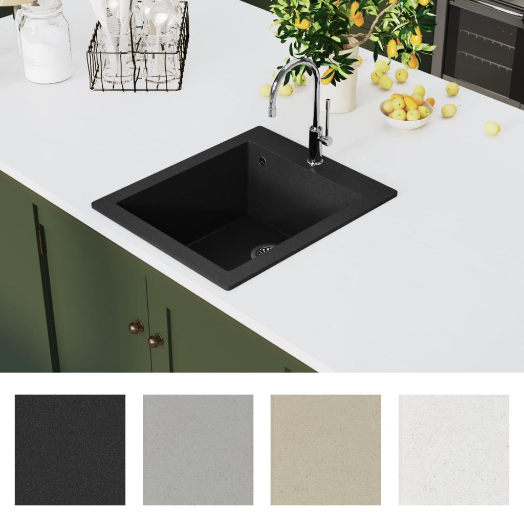 8719883760278_g_en_hd_4 vidaXL Overmount Kitchen Sink Single Basin Granite Black - Image 6