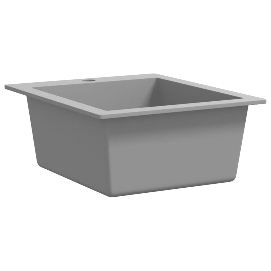 8719883760285_g_en_hd_1 vidaXL Overmount Kitchen Sink Single Basin Granite Grey - Image 3