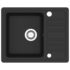 vidaXL Granite Kitchen Sink Single Basin Black - Image 2