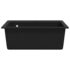 vidaXL Granite Kitchen Sink Single Basin Black - Image 4