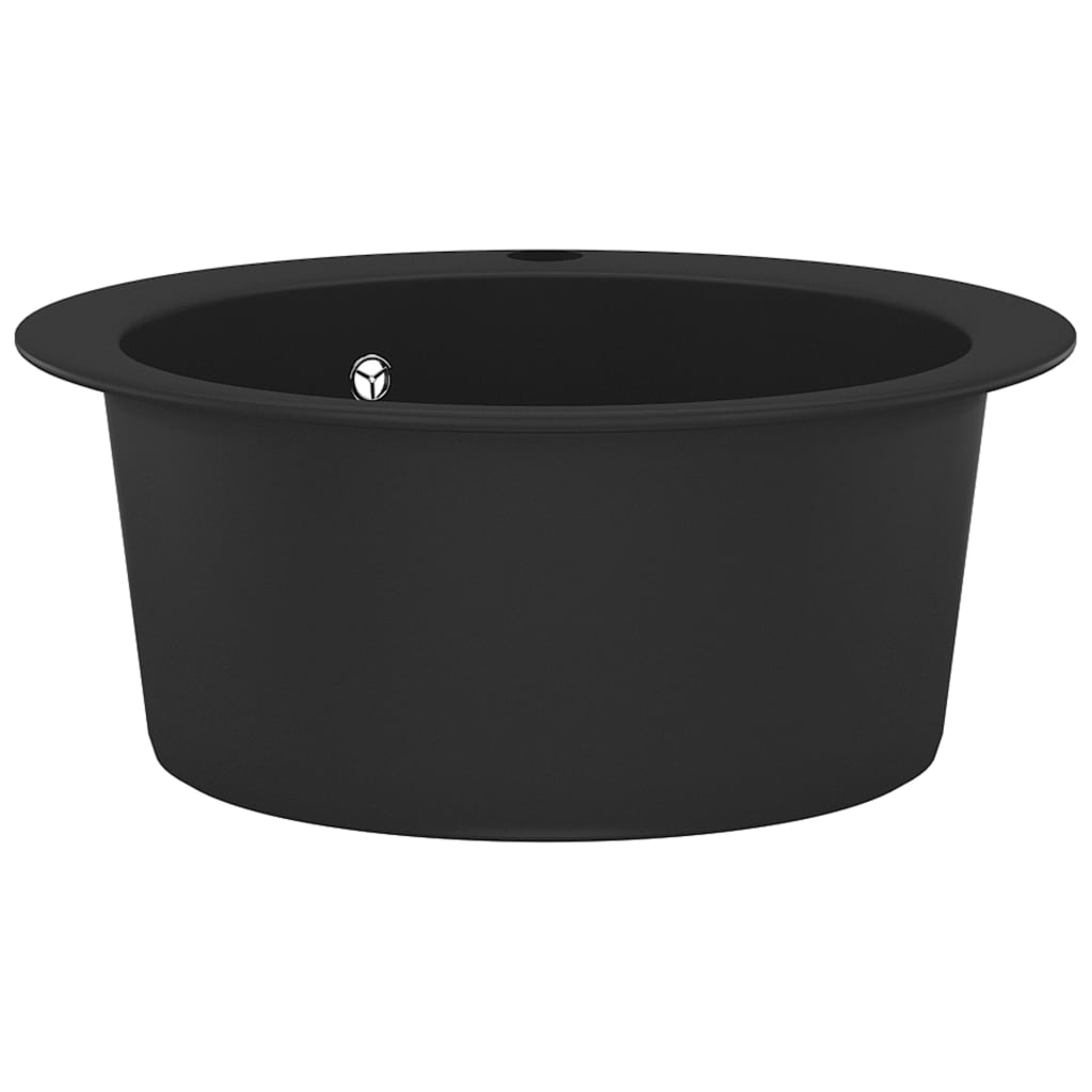 8719883760391_g_en_hd_2 vidaXL Granite Kitchen Sink Single Basin Round Black - Image 4