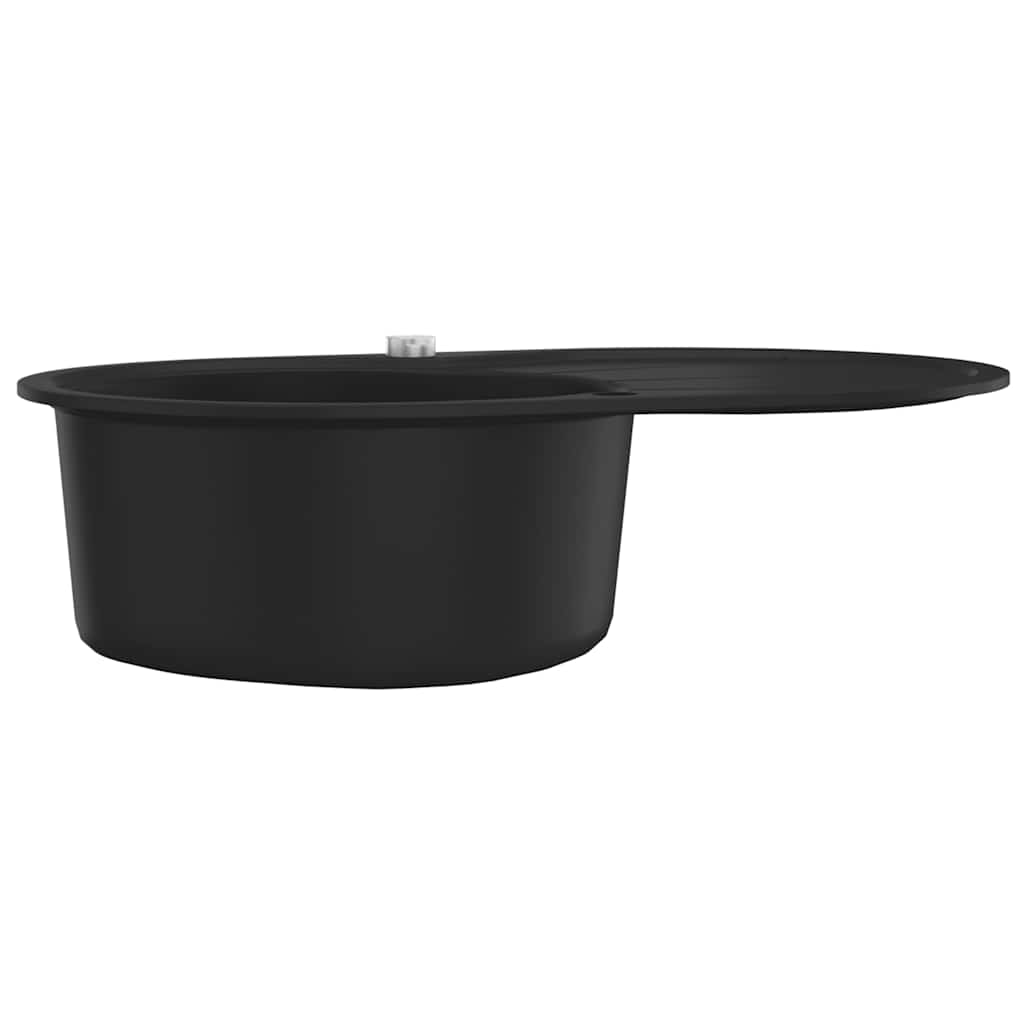 8719883760407_g_en_hd_1 vidaXL Granite Kitchen Sink Single Basin Oval Black - Image 3