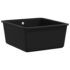 vidaXL Granite Kitchen Sink Single Basin Black - Image 3