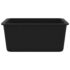 vidaXL Granite Kitchen Sink Single Basin Black - Image 5