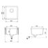 vidaXL Granite Kitchen Sink Single Basin Black - Image 8