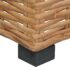 vidaXL Corner Sofa with Cushions Natural Rattan - Image 7