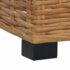 vidaXL Footrest with Cushion Natural Rattan - Image 5