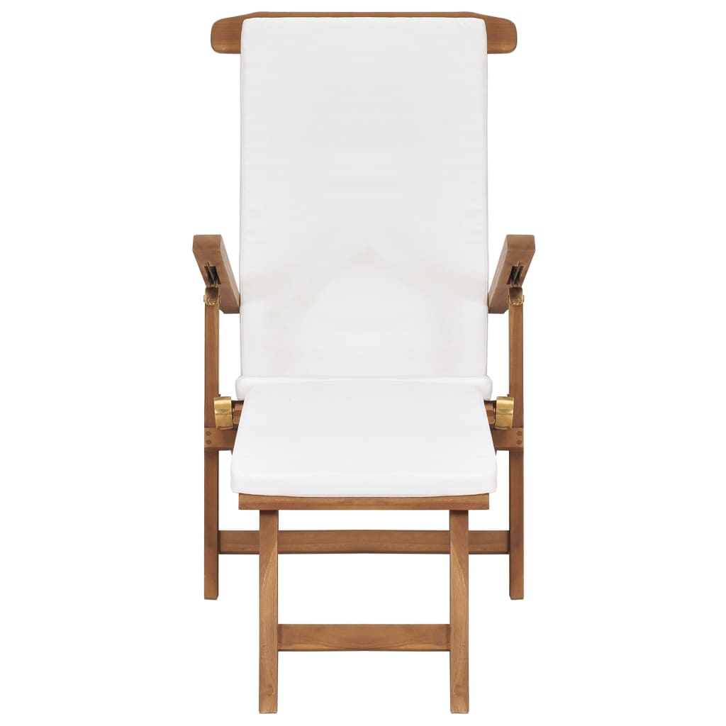 8719883760551_g_en_hd_3 vidaXL Deck Chair with Cushion Cream White Solid Teak Wood - Image 4