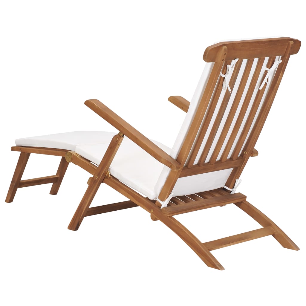 8719883760551_g_en_hd_4 vidaXL Deck Chair with Cushion Cream White Solid Teak Wood - Image 5