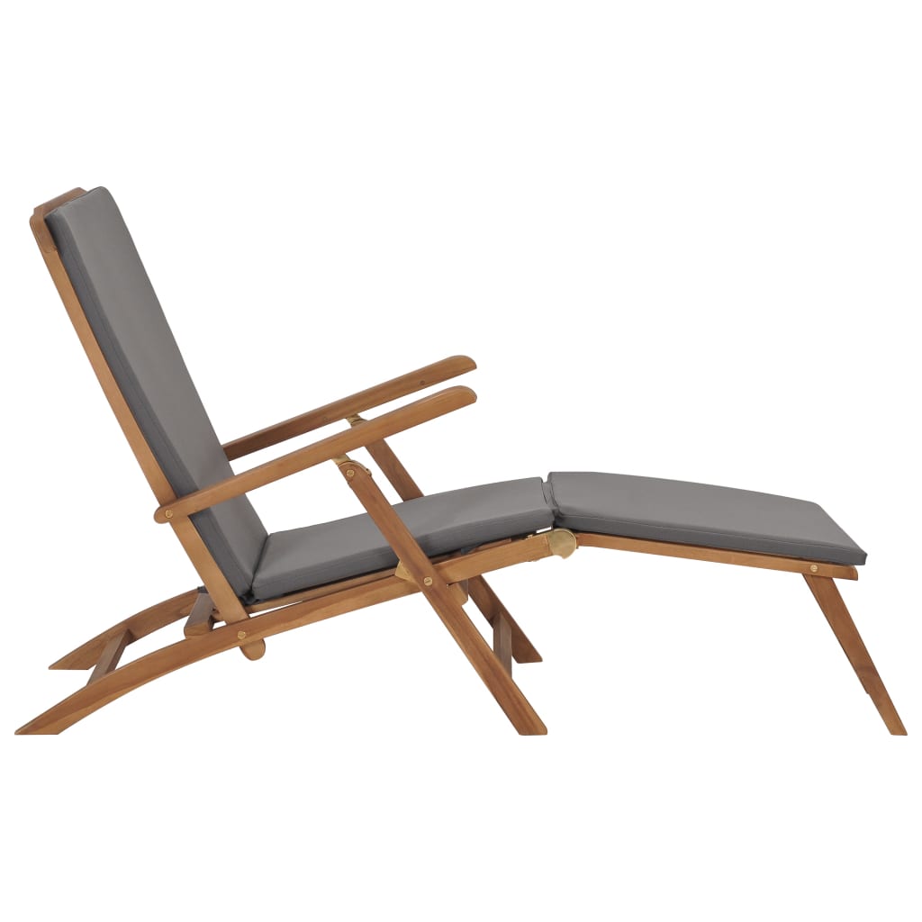 8719883760568_g_en_hd_2 vidaXL Deck Chair with Cushion Dark Grey Solid Teak Wood - Image 3
