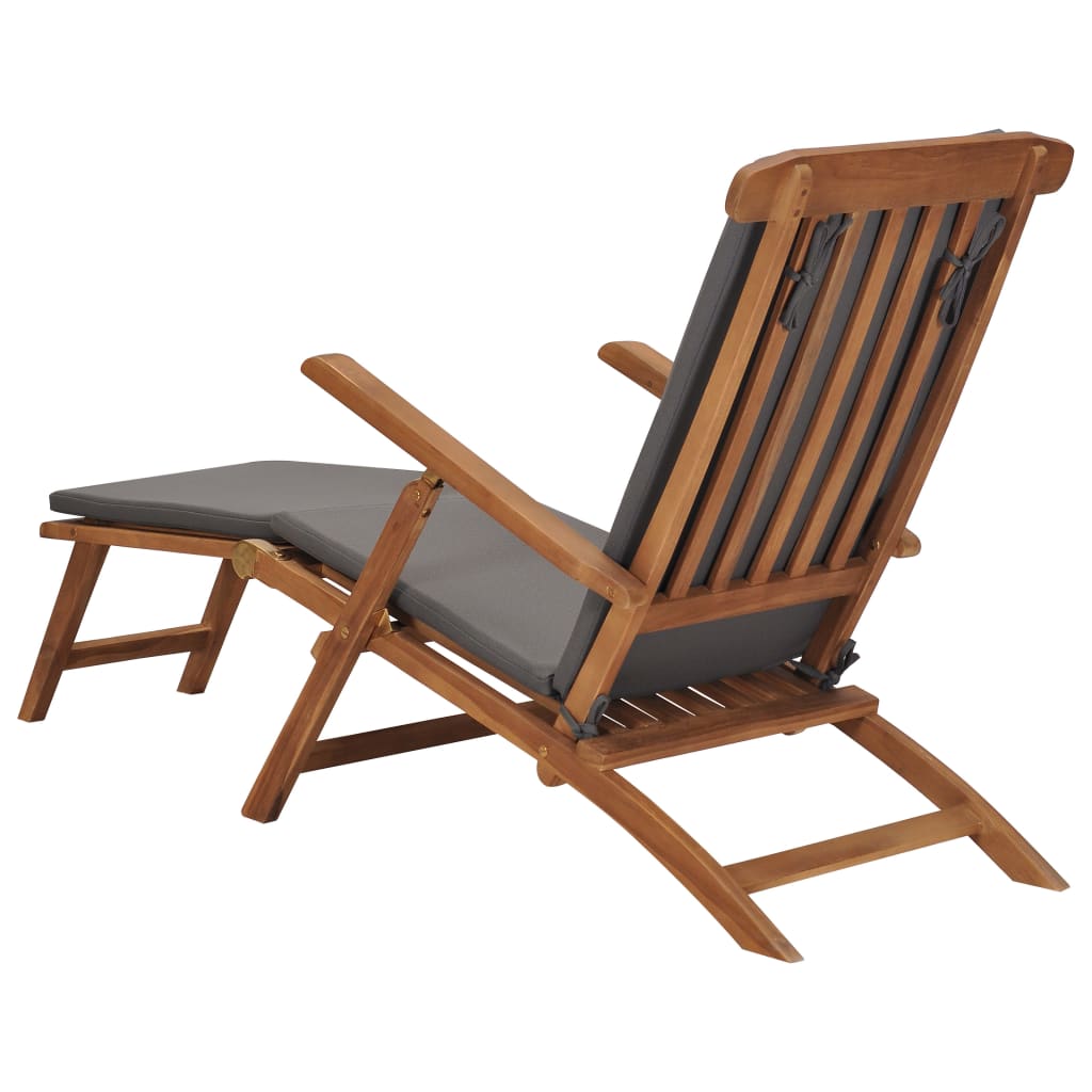 8719883760568_g_en_hd_4 vidaXL Deck Chair with Cushion Dark Grey Solid Teak Wood - Image 5