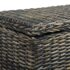 vidaXL Storage Box 120 cm Black Kubu Rattan and Solid Mango Wood - Image 6