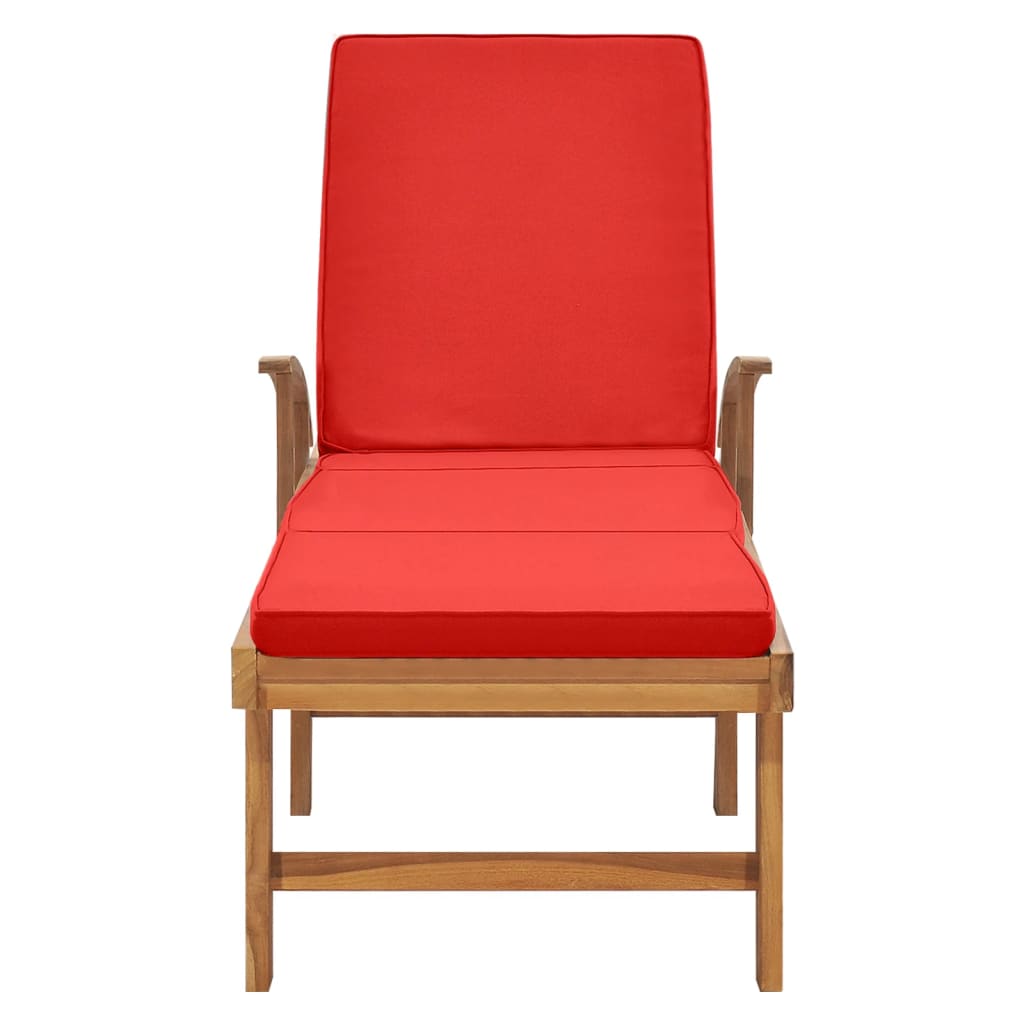 8719883760995_g_en_hd_3 vidaXL Sun Lounger with Cushion Solid Teak Wood Red - Image 4