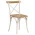 vidaXL Cross Chairs 4 pcs White Solid Mango Wood - Image 2