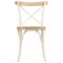 vidaXL Cross Chairs 4 pcs White Solid Mango Wood - Image 4