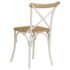 vidaXL Cross Chairs 4 pcs White Solid Mango Wood - Image 5