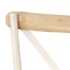 vidaXL Cross Chairs 4 pcs White Solid Mango Wood - Image 7