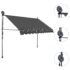 vidaXL Manual Retractable Awning with LED 250 cm Anthracite - Image 3