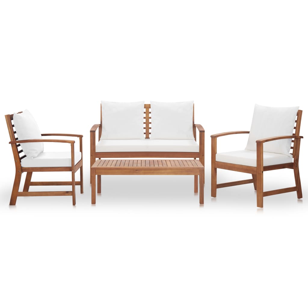 8719883762371_g_en_hd_1 vidaXL 4 Piece Garden Lounge Set with Cushions Solid Acacia Wood - Image 2