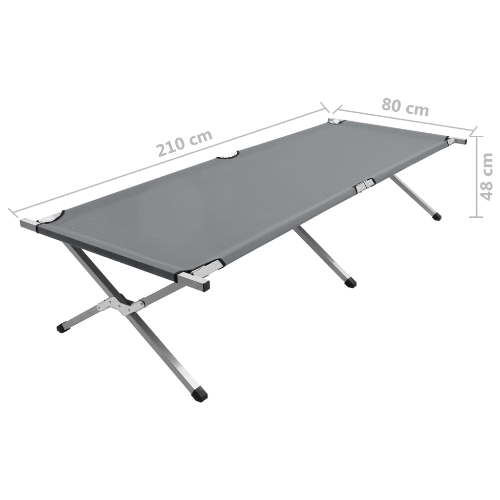 8719883762777_g_en_hd_10 vidaXL Camping Bed 210x80x48 cm XXL Grey - Image 11