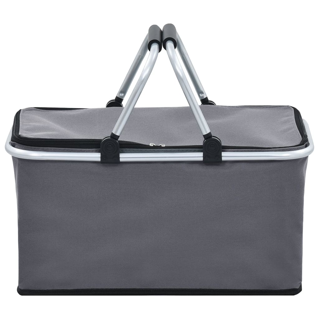 8719883762814_g_en_hd_2 vidaXL Foldable Cool Bag Grey 46x27x23 cm Aluminium - Image 3