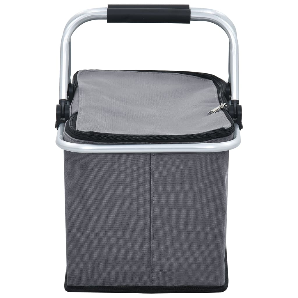 8719883762814_g_en_hd_3 vidaXL Foldable Cool Bag Grey 46x27x23 cm Aluminium - Image 4