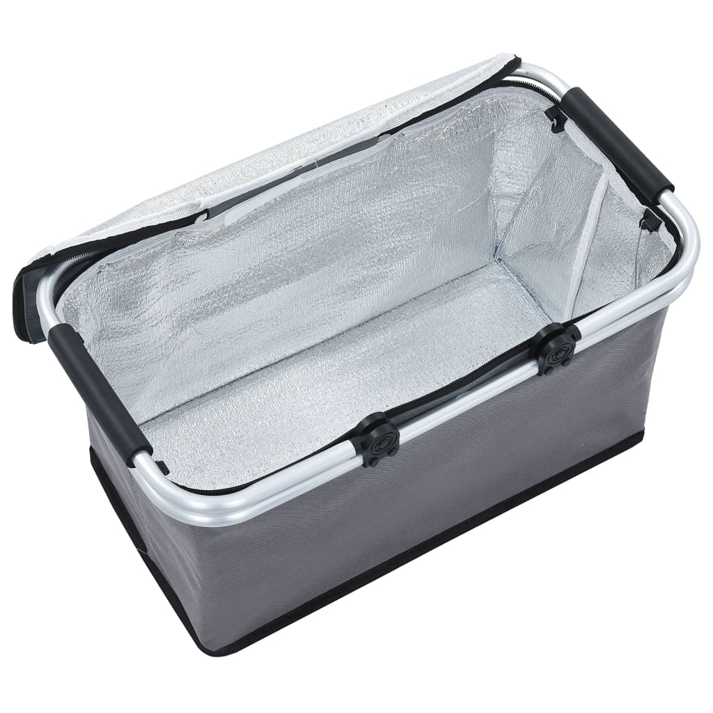 8719883762814_g_en_hd_4 vidaXL Foldable Cool Bag Grey 46x27x23 cm Aluminium - Image 5