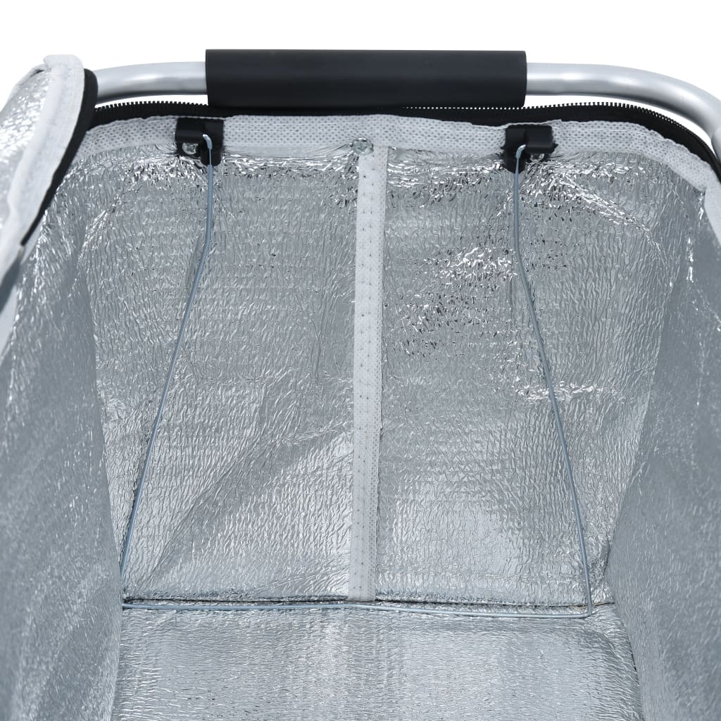 8719883762814_g_en_hd_6 vidaXL Foldable Cool Bag Grey 46x27x23 cm Aluminium - Image 7